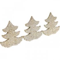 Prodotto Decorazione a dispersione abete di Natale glitter oro 4cm 72p