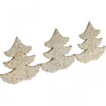 Prodotto Decorazioni sparse per albero di Natale glitter oro 4 cm 72 pz