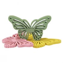 Prodotto Shaker in legno farfalla decoro cospargere colorato 4,5×3 cm 48 pz