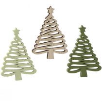 Prodotto Stella di Natale in abete verde 3x4,5 cm 72 pz