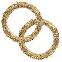 Prodotto Corona di paglia Corona decorativa romana in paglia 30/4 cm 2 pezzi
