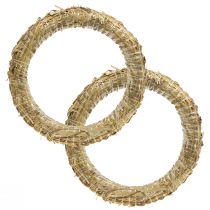 Corona di paglia Corona romana di paglia vuota 30/6 cm 2 pezzi
