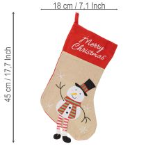 Prodotto Calza di Natale decorativa da appendere, 50 cm, 3 pezzi