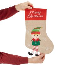 Prodotto Calza di Natale decorativa da appendere, 50 cm, 3 pezzi