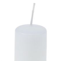 Prodotto Candele a colonna bianche Candele dell&#39;Avvento candele piccole 60/40mm 24pz