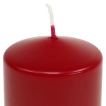 Prodotto Candele a colonna H70mm Ø50mm candele rosso antico 12 pezzi