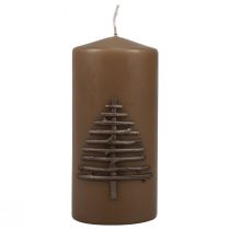 Prodotto Candela natalizia candela natalizia marrone 150/70mm 1 pz