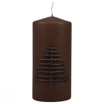 Prodotto Candela natalizia candela natalizia marrone scuro 150/70mm