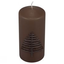 Prodotto Candela di Natale, marrone scuro, 150/70 mm, decorazione dell'Avvento, lume di candela