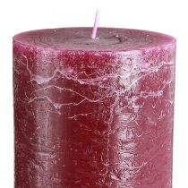 Prodotto Candele a colonna a forma di bacche, 85 x 200 mm, set da 2, interamente colorate, per decorazione e atmosfera