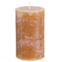 Prodotto Candele a colonna candele al caramello tinta unita 60x100mm 4 pz