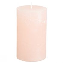 Prodotto Candele a colonna Candele rosa chiaro colorate rosa 60×100mm 4 pezzi