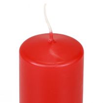 Prodotto Candele a colonna rosse Candele dell&#39;Avvento candele rosse 100/50mm 24 pezzi