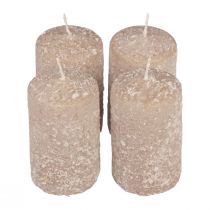 Candele a colonna Candele natalizie beige 60×100mm 4pz