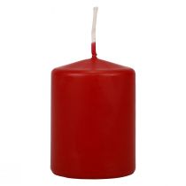 Prodotto Candele a colonna rosse Candele dell&#39;Avvento piccole rosso antico 70/50 mm 24 pezzi