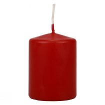 Prodotto Candele a colonna rosse Candele dell&#39;Avvento piccole rosso antico 70/50mm 24 pezzi