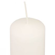 Prodotto Candele a colonna bianche Candele dell&#39;Avvento candele piccole 70/50mm 24pz