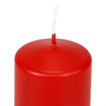 Prodotto Candele a colonna rosse Candele dell&#39;Avvento candele rosse 70/50mm 24 pezzi