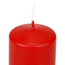 Prodotto Candele a colonna rosse Candele dell&#39;Avvento candele rosse 70/50mm 24 pz