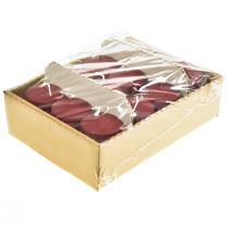 Prodotto Candele a colonna H70mm Ø50mm candele rosso antico 12 pz