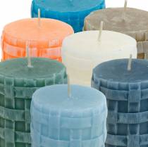 Prodotto Candele pilastro Candela rustica 80/65 diversi colori 2pz