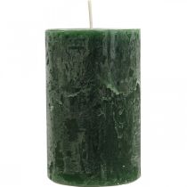 Prodotto Candele Tinta Unita Candele Pilastro Verde Scuro 70×110mm 4pz