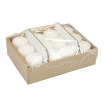 Prodotto Candele a colonna candele bianche H70mm Ø50mm 12 pz