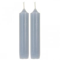 Candele a colonna azzurre, corte, Ø2,2cm, H11cm, 6 pezzi