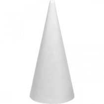 Prodotto Coni di polistirolo bianchi 26 cm x 12 cm 5 pezzi