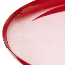 Prodotto Vassoio decorativo, rosso, design minimalista, 27 cm