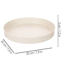 Prodotto Vassoio decorativo rotondo per accessori per la casa, 20 cm