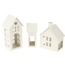 Prodotto Casetta luminosa per lumini da tè come decorazione da tavolo 15 cm