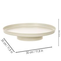 Prodotto Vassoio decorativo in metallo da 30 cm, sottovaso per piante.