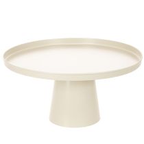 Prodotto Piatto decorativo rotondo beige con base alta 40 cm