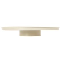 Prodotto Piatto decorativo in metallo a forma di fiore, rotondo, 41 cm, da tavolo.