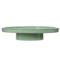 Prodotto Piatto decorativo rotondo verde con supporto per la tavola, 30 cm