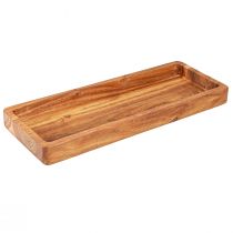 Prodotto Vassoio rettangolare in legno di acacia oliato 40x15x4cm