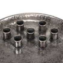 Prodotto Portacandele in metallo vintage argento con portacandele Ø30 cm