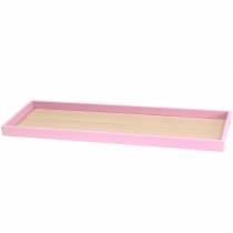 Vassoio in legno rosa 49 cm x 16,5 cm