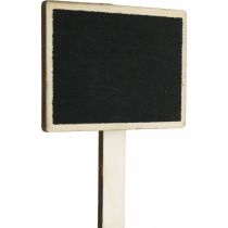 Lavagna da attaccare, tavola di legno su cui scrivere, cartello con piante, decorazione di nozze, inizio scuola 10×7 cm L22 cm 12 pezzi