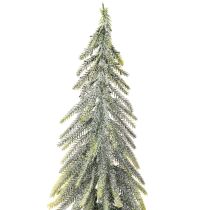 Prodotto Albero di Natale artificiale con base, effetto brina, come decorazione invernale, 90 cm