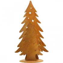 Prodotto Lanterna per alberi di Natale, decorazione in metallo patinato, Natale H46 cm L25,5 cm