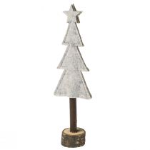 Prodotto Decorazione per albero di Natale in feltro stella cuore beige rosso H21cm 4 pezzi