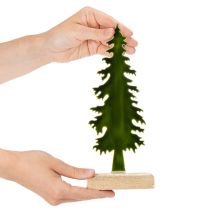 Prodotto Albero di Natale decorativo su supporto in legno, 26 cm