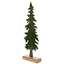 Prodotto Albero di Natale decorativo su base in legno, decorazione da tavolo, Natale, 46 cm