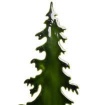 Prodotto Albero di Natale decorativo su base in legno, decorazione da tavolo, Natale, 46 cm