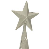 Prodotto Albero di Natale decorativo su supporto con stella, decorazione festiva per la tavola, 74 cm