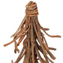 Prodotto Albero di Natale realizzato con rami di salice su base di legno, 48 cm