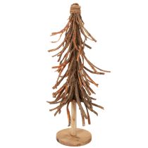 Prodotto Albero di Natale realizzato con rami di salice su base di legno, 48 cm