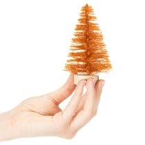 Prodotto Mini albero di Natale artificiale per decorazione da tavola, 12 cm, 6 pezzi